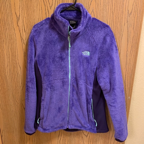 The North Face Jackets & Blazers - Northface size Large fuzzy purple jacket